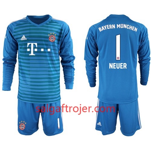 FC Bayern München Fodboldtrøjer Neuer 1 Børn Udebanesæt 2018/19 Langærmet FC Bayern München Fodboldtrøjer Neuer 1 Børn Udebanesæt 2018/19 Langærmet